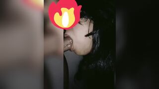 Latika sucking cock blowjob hard