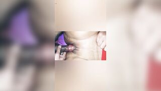 Stepdaughter riding on my big cock