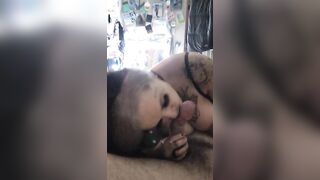 KandyxB gives smokey blowjob