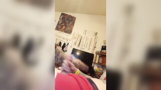 Texassunshyne's PnpPawg Sunshyne vibrator in ass while sucking TexasBWC!