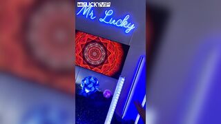 Bella Luna Warms Up Her Tight Pussy Before Shoot