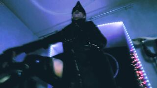 Mistress Eva Latex full leather fetish boots domina uniform bdsm kink hot milf