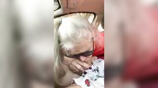Hot Granny Momma Vee Pulls Over To Suck Her Step Cousins Cock!