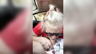 Hot Granny Momma Vee Pulls Over To Suck Her Step Cousins Cock!