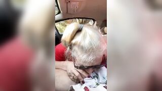 Hot Granny Momma Vee Pulls Over To Suck Her Step Cousins Cock!