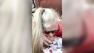 Hot Granny Momma Vee Pulls Over To Suck Her Step Cousins Cock!