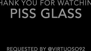 Sexy PAWG Pisses In Glass Jar