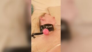 Foil packed with ballgag and wand