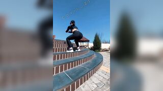 Public Agent TIk Tok Challenge. it's Cool to Fuck in the Ass after Training. FIT Fitgirl Fitness 18