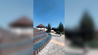 Public Agent TIk Tok Challenge. it's Cool to Fuck in the Ass after Training. FIT Fitgirl Fitness 18