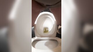 Public Toilet and Pee Strong Stream Standing Position we Girls too can do it