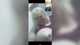 This MILF with Big TITS make me Cum on Facebook Videochat