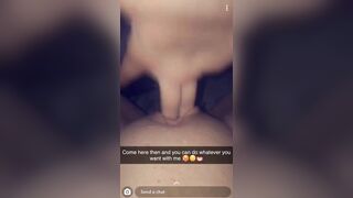 18 Yo Fingers her Wet Pussy on Snapchat