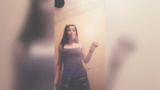 Tweaker Babe Blowing Meth Clouds