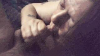 Woke up in middle of the night hard so I took a load in the mouth. Full video available