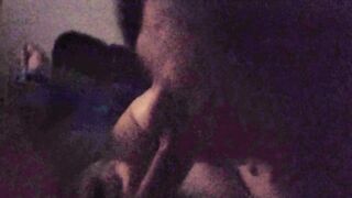 Woke up in middle of the night hard so I took a load in the mouth. Full video available
