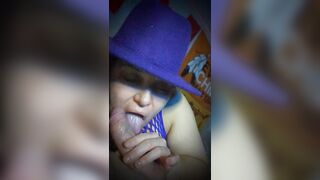 Bbw Sucking off my cock