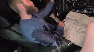 Peeing on hubby while he drives