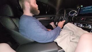 Peeing on hubby while he drives