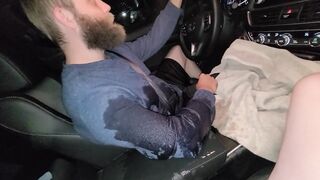 Peeing on hubby while he drives