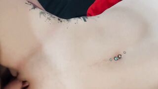 Passionate sex from the first person. Amateur video. The girl takes a video of how she is being fuc