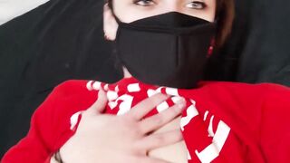 Passionate sex from the first person. Amateur video. The girl takes a video of how she is being fuc