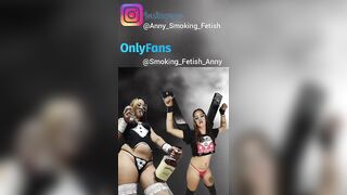 washing the bathroom and masturbating in the shower, smoking and cumming (Anny Smoker)