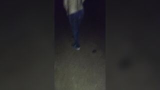 Step son dares Step Mom get nude in fields near home