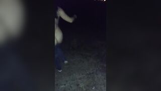 Step son dares Step Mom get nude in fields near home