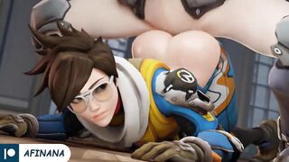 Tracer Hard Fuck with Huge Dick Until Cum