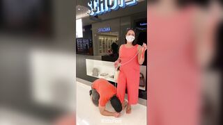 PREV Goddess Kiffa - REAL Public Humiliation Slave on Mall shopping spree and Paulista Avenue