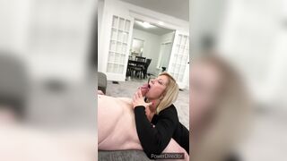 Hotwife sucks huge cock POV
