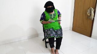 BBW school teacher sitting on chair read a book, when a stranger entered the room & tied her hands Roughly & fucked her (cum)