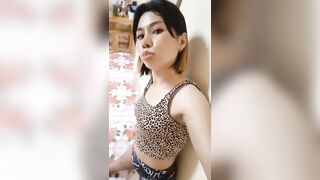 Hot Asian girl with small body and tits