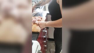 Big Ass Step Mom Gets Fucked Rough by Step Son in the kitchen