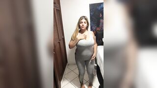 Hot busty woman sends me a hot video changing herself