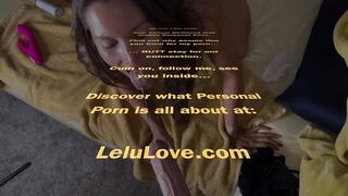 Babe sucks YOUR cock sloppy lots of spit & backs up doggystyle hard on you to cum on ass - Lelu Love