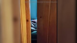 I caught my wife on camera while she was watching porn and playing with her pussy!