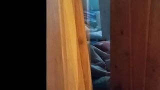 I caught my wife on camera while she was watching porn and playing with her pussy!