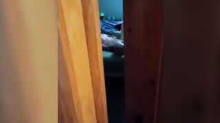 I caught my wife on camera while she was watching porn and playing with her pussy!