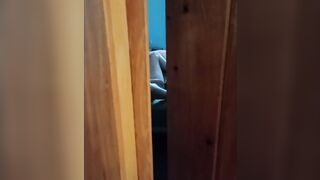I caught my wife on camera while she was watching porn and playing with her pussy!