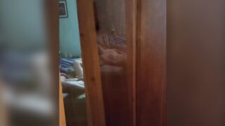 I caught my wife on camera while she was watching porn and playing with her pussy!