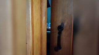 I caught my wife on camera while she was watching porn and playing with her pussy!