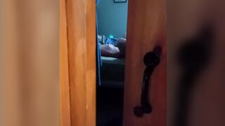 I caught my wife on camera while she was watching porn and playing with her pussy!
