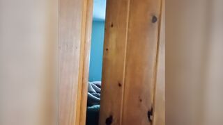 I caught my wife on camera while she was watching porn and playing with her pussy!