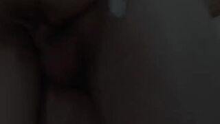 Hairy pussy fucking hard and cumming on her