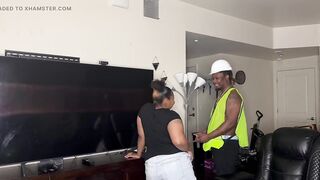 Kendale The Construction Worker Have A Delightful Time At Work With A Pretty Thick Lonely Ebony Student Full Video On Faphouse