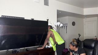 Kendale The Construction Worker Have A Delightful Time At Work With A Pretty Thick Lonely Ebony Student Full Video On Faphouse