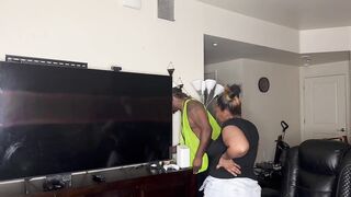 Kendale The Construction Worker Have A Delightful Time At Work With A Pretty Thick Lonely Ebony Student Full Video On Faphouse