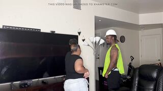 Kendale The Construction Worker Have A Delightful Time At Work With A Pretty Thick Lonely Ebony Student Full Video On Faphouse